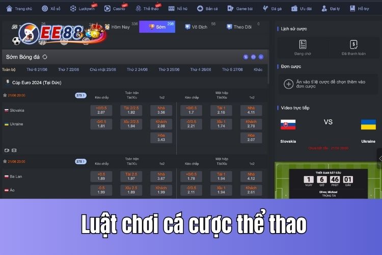 Luật chơi cá cược thể thao