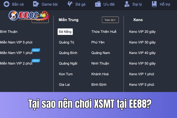 Tại sao nên chơi XSMT tại EE88?