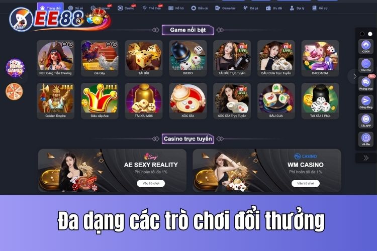 Sảnh cược chuyên nghiệp với hàng trăm tựa game hấp dẫn